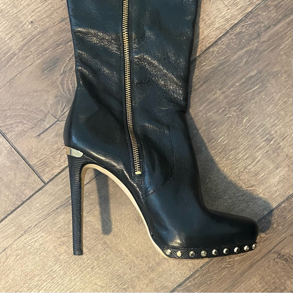 Michael Kors Gold Rivet Boots. - Picture 8 of 8